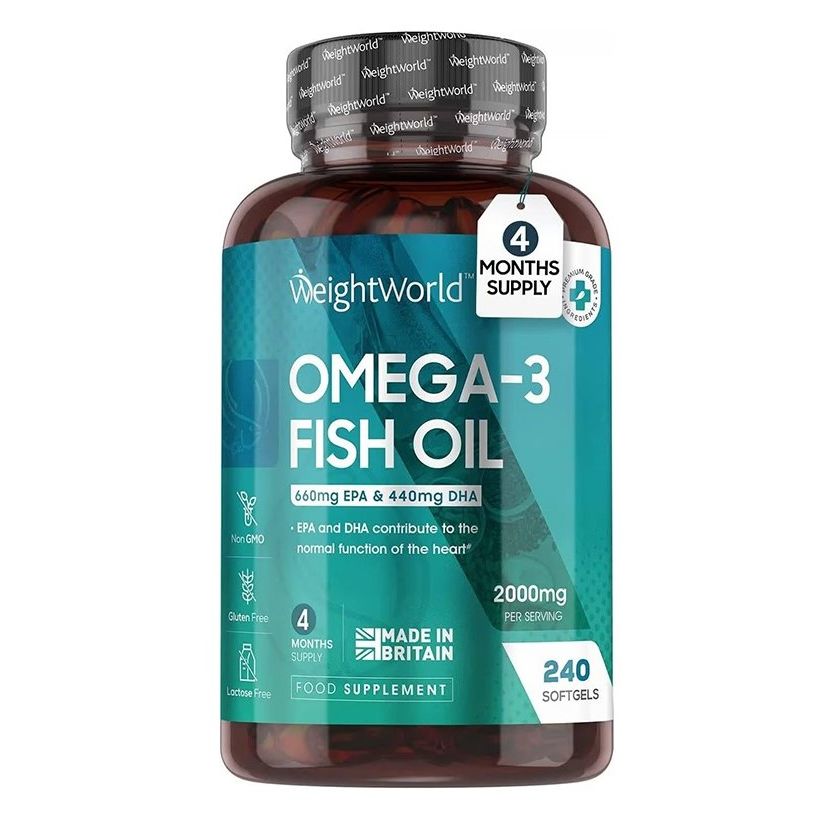 Омега-3 Рибено масло 660 mg EPA 440/ mg DHA х240 софтгел капсули Weight ...