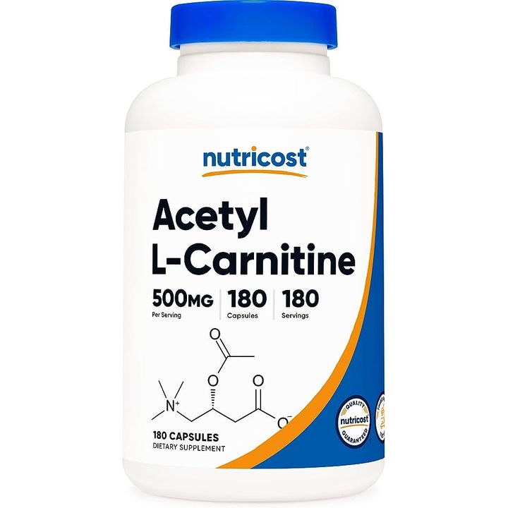 Ацетил-Л-Карнитин 500 mg х180 капсули Nutricost