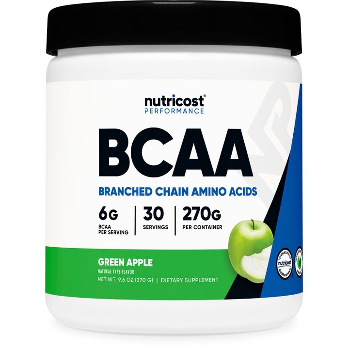 BCAA, с вкус на зелена ябълка х270 г Nutricost