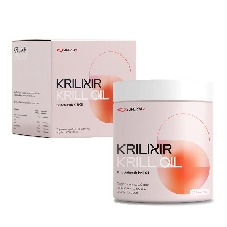 Krill Oil Масло от антарктически крил х60 капсули Krilixir