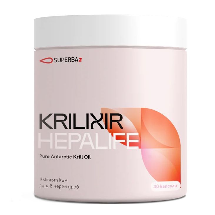 Hepalife Масло от антарктически крил за здрав черен дроб х30 капсули ...