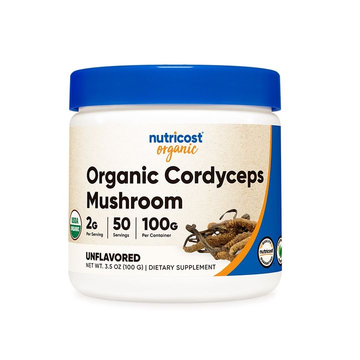 Кордицепс органик при умора и стрес x100 грама, Nutricost