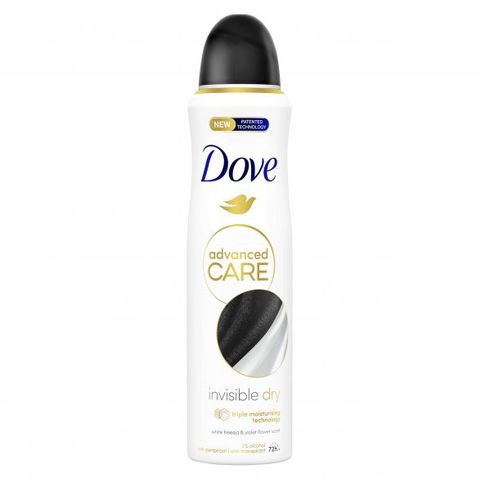 Dove Advanced Care Invisible Dry Дезодорант против изпотяване за жени, 72 часа х150 мл