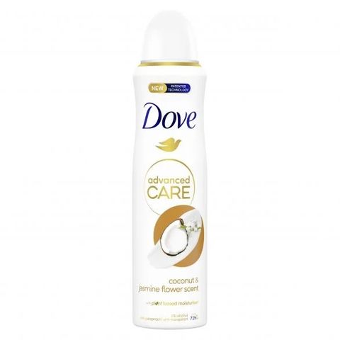 Dove Advanced Care Go Fresh Дезодорант за жени с аромат на кокос и жасмин, 72 часа х150 мл