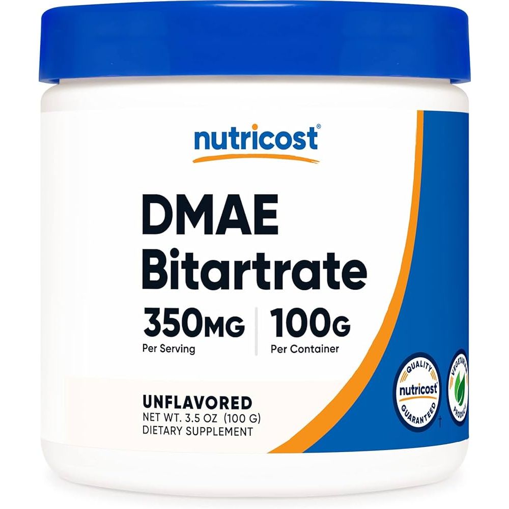 DMAE Bitartrate Диметиламиноетанол на прах 150 mg х100 г Nutricost