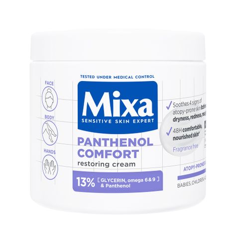 Мixa Panthenol Comfort Крем за възстановяване на защитната бариера за кожа, склонна към атопия x400 мл
