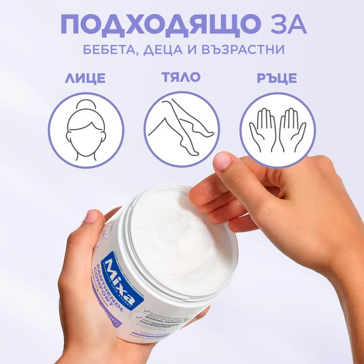 Мixa Panthenol Comfort Крем за възстановяване на защитната бариера за кожа, склонна към атопия x400 мл