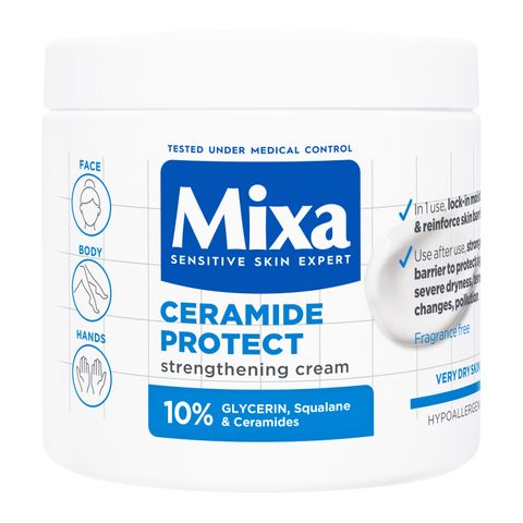 Mixa Ceramide Protect Многофункционален крем за укрепване на защитната бариера за много суха кожа x400 мл