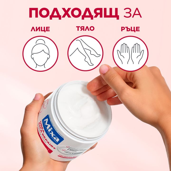 Mixa Urea Cica Repair Регенериращ крем за груба и суха кожа x400 мл