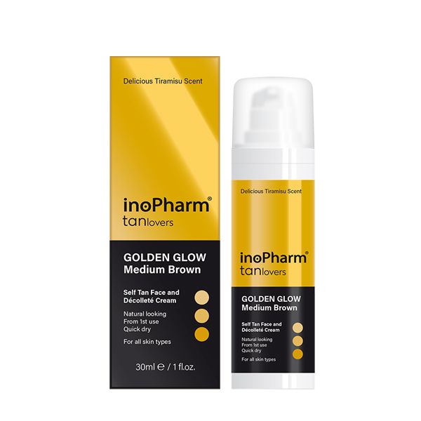 InoPharm TanLovers Автобронзант за лице x30 мл, Medium Brown
