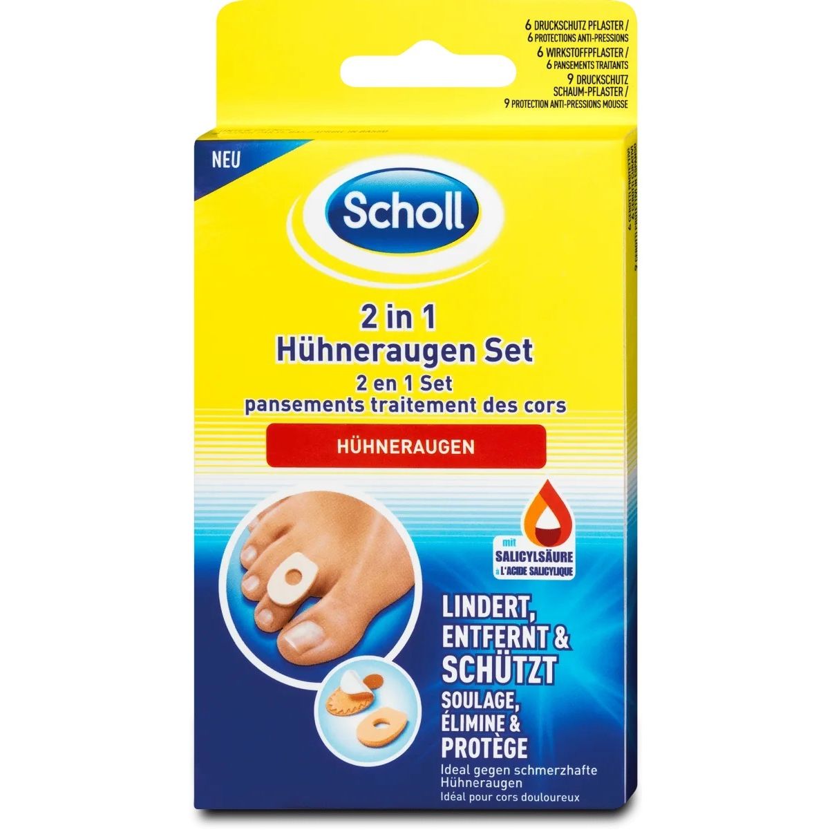 Scholl Пластир срещу кокоши трън 2в1 х6 броя