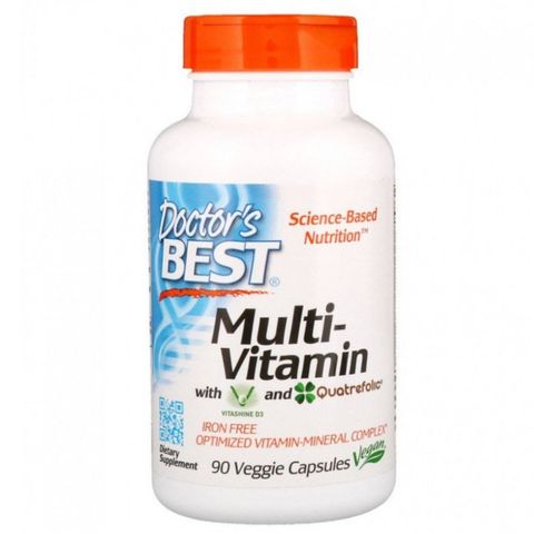 Мултивитамини с Vitashine D3 и Quatrefolic х90 капсули Doctor's Best