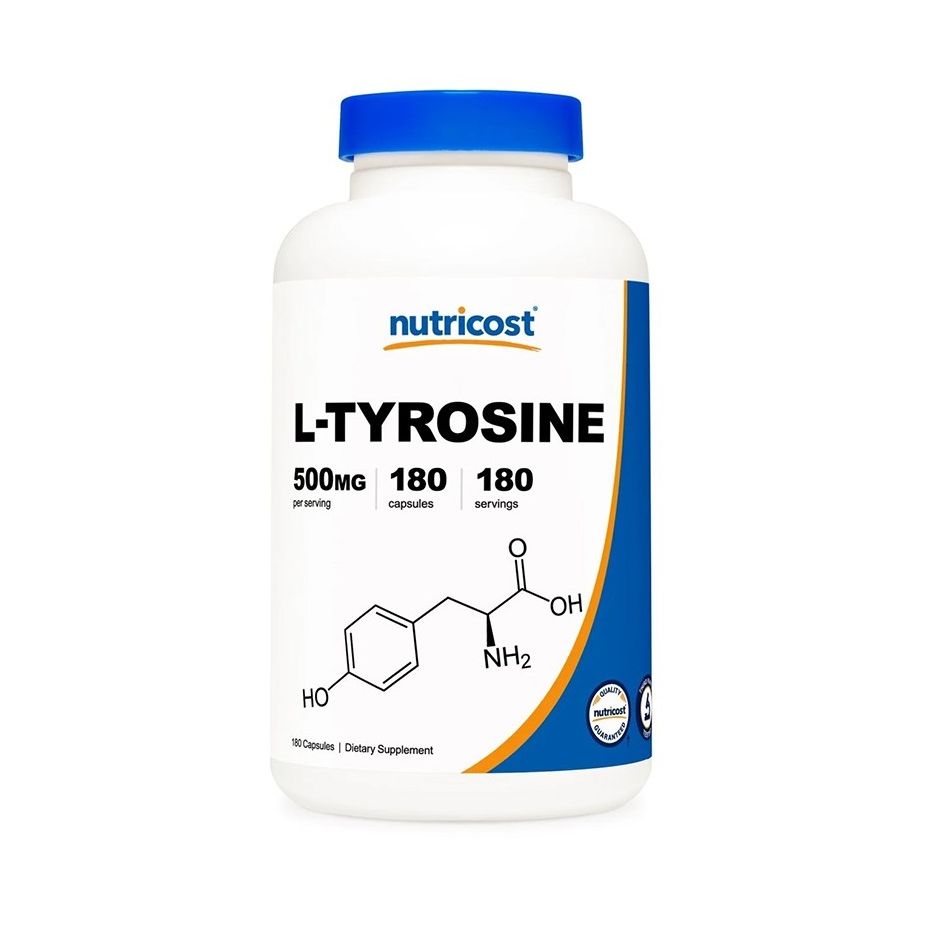 Л-Тирозин 500 mg х180 капсули Nutricost
