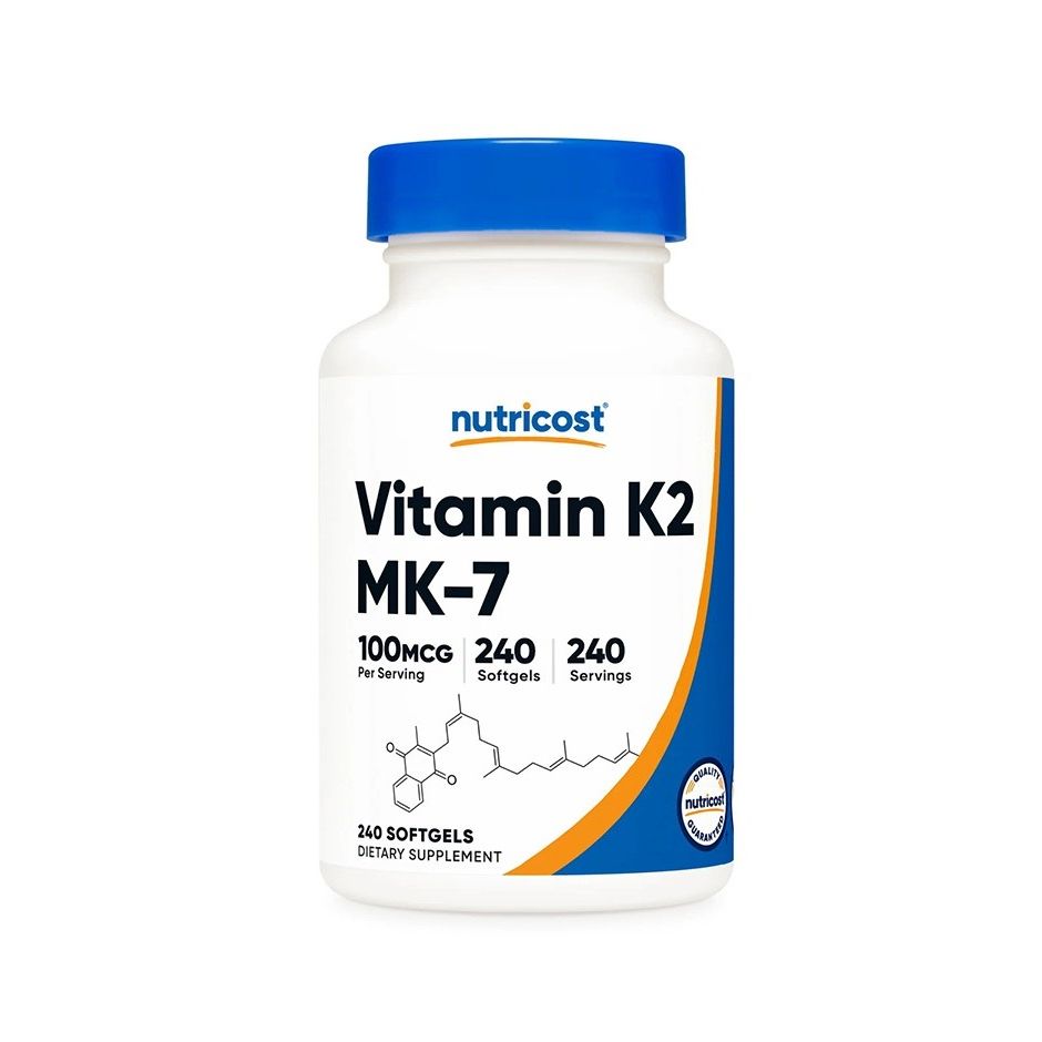 Витамин К2 100 µg х240 софтгел капсули Nutricost