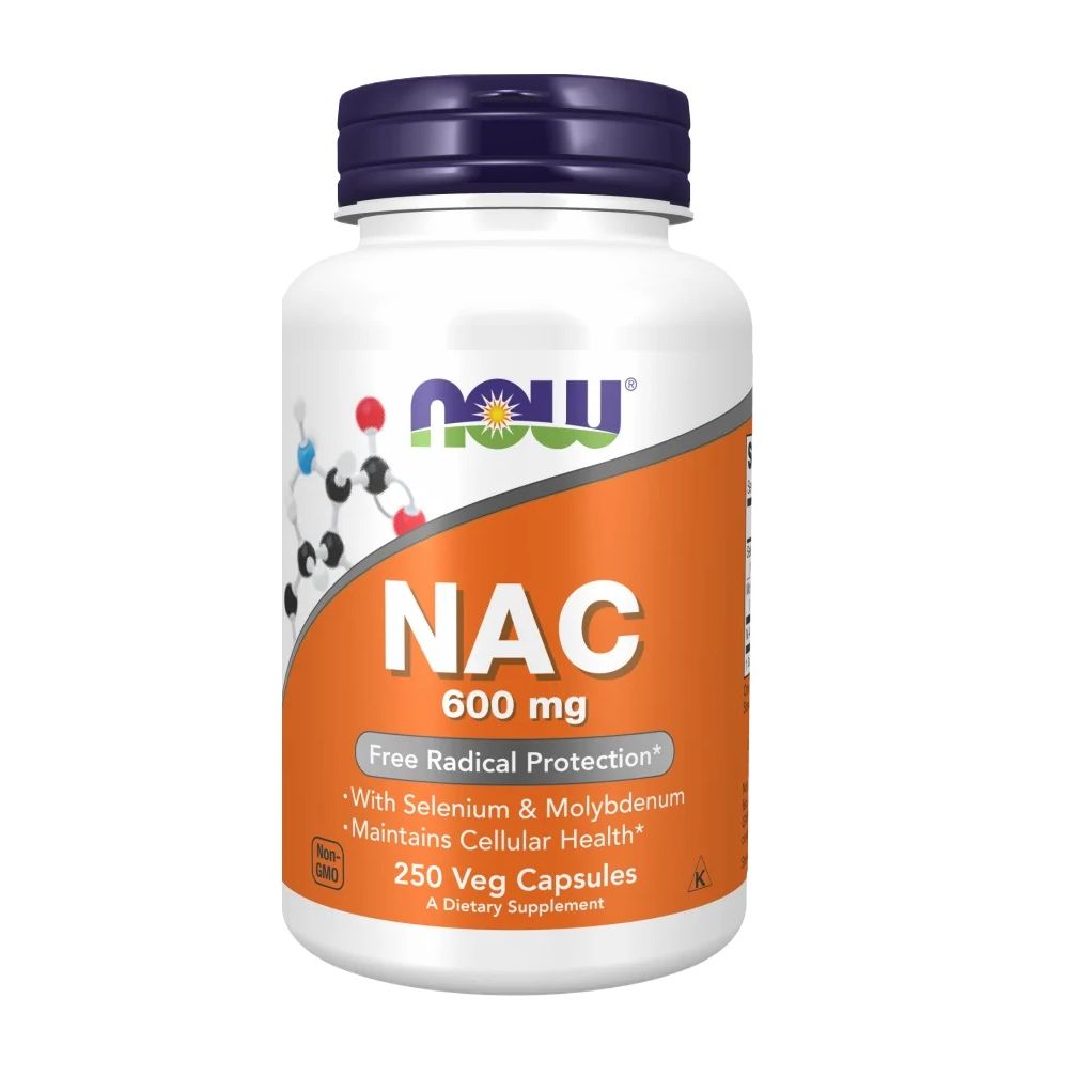 NAC Н-ацетил цистеин 600 мг x250 капсули, Now Foods