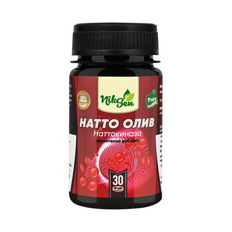 Натто Олив - Наттокиназа x30 таблетки, Niksen