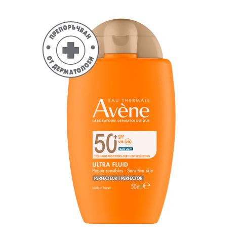 Avene  Eau Thermale Слънцезащитен тониран ултра флуид за лице SPF50+ x50 мл