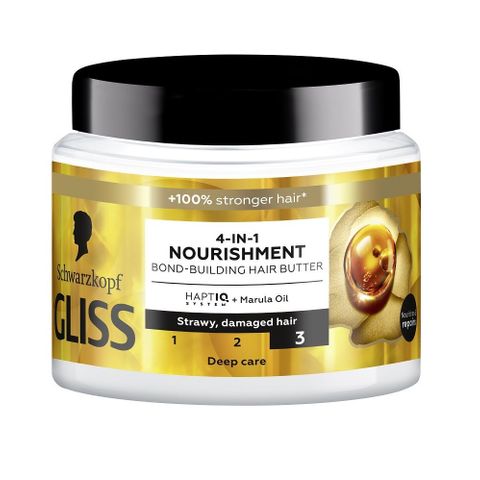 Gliss Nourishment 4в1 Подхранваща маска за изтощена и суха коса x400 мл