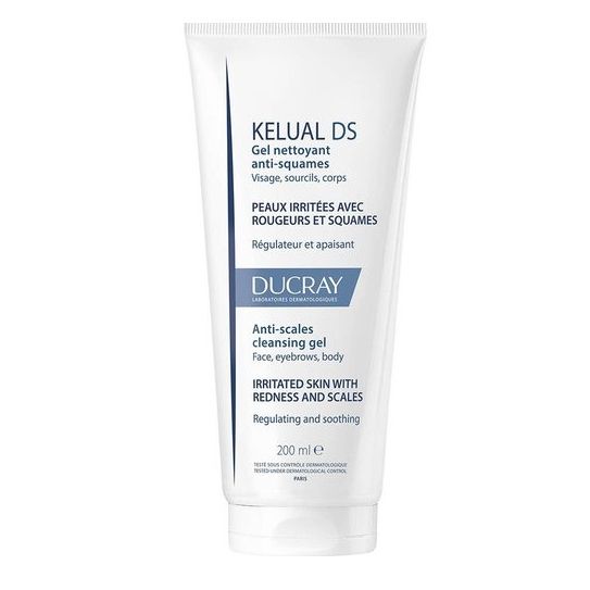 Ducray Kelual DS Почистващ пенещ се гел за лице и тяло x200 мл