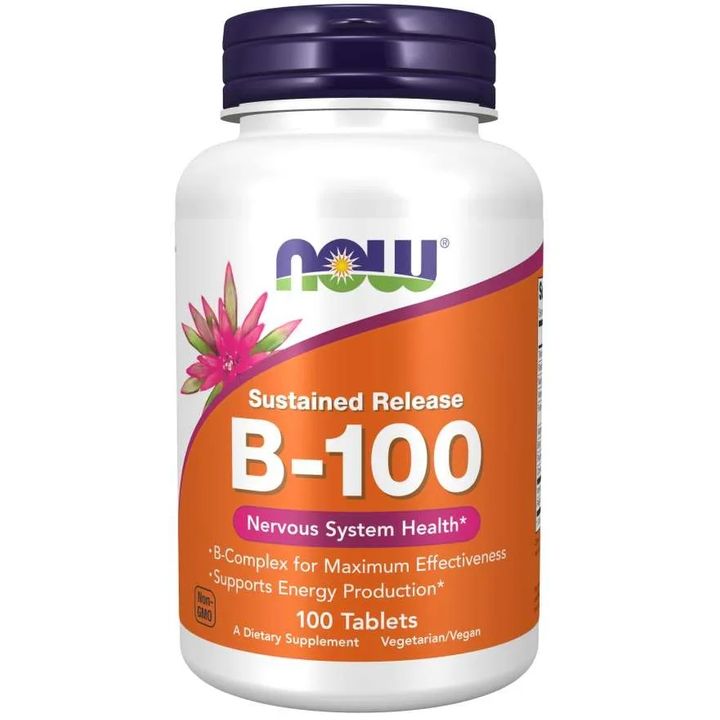 B-100 SR Витамин B комплекс х100 таблетки Now Foods