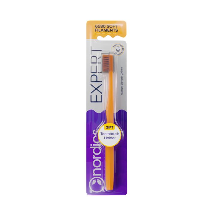 Nordics Expert 6580 Soft Четка за зъби, оранжева