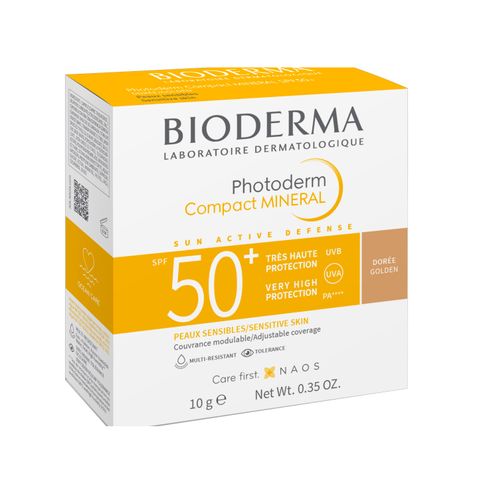 Bioderma Photoderm Compact Mineral Минерална крем-пудра SPF 50+ x10 грама, Golden