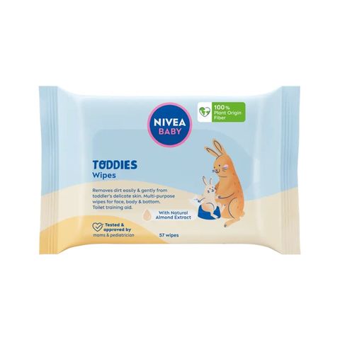 Nivea Baby Toddies Почистващи мокри кърпички за бебета x57 броя