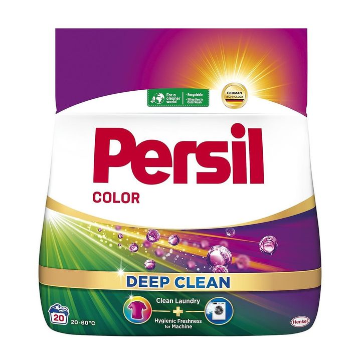 Persil Deep Clean Color Перилен препарат на прах за цветни тъкани x1.1 кг, 20 пранета