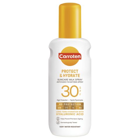 Carroten Protect & Hydrate Слънцезащитно мляко-спрей SPF30 x200 мл