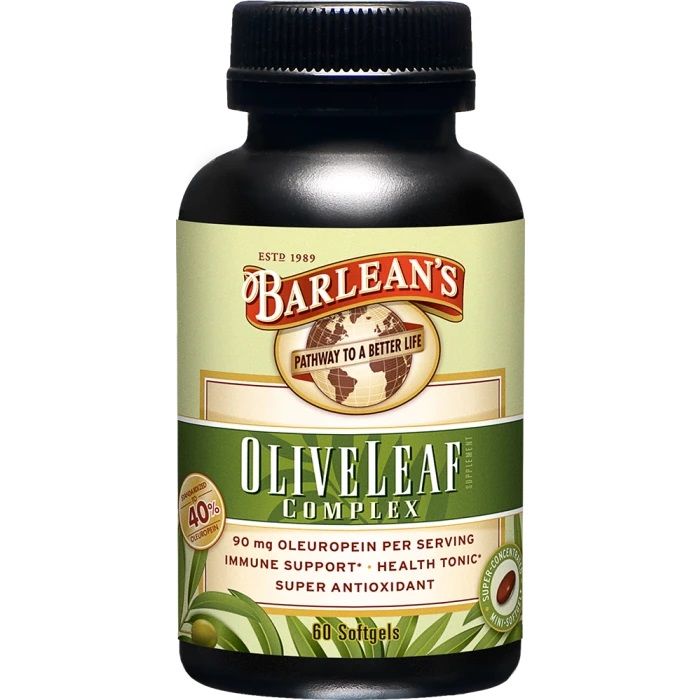Olive Leaf Complex Екстракт от маслинови листа х60 капсули Barlean's
