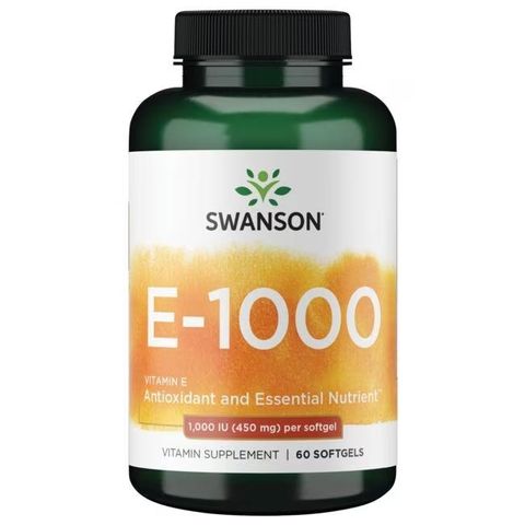 E-1000 Витамин Е 1000IU (450 мг) х60 софтгел капсули Swanson