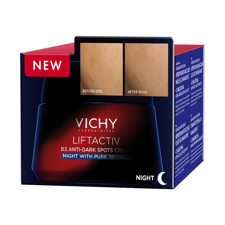 Vichy Liftactiv B3 Нощен крем за лице против хиперпигментни петна с чист ретинол x50 мл