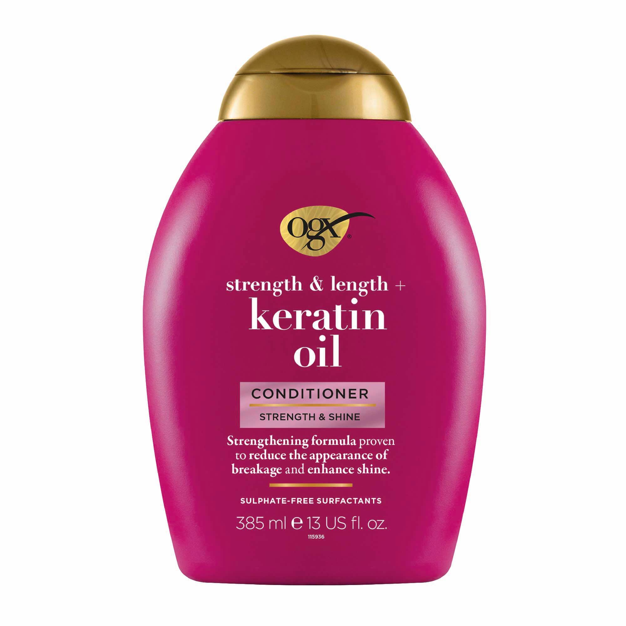 OGX Keratin Oil Балсам за коса с кератин и арганово масло x385 мл
