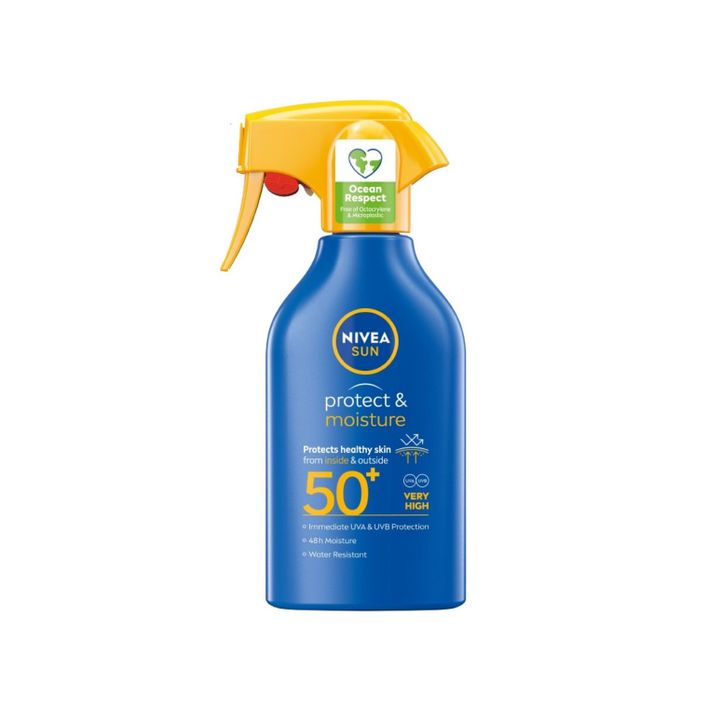Nivea Sun Protect & Moisture Хидратиращ слънцезащитен спрей - помпа SPF50+ x270 мл