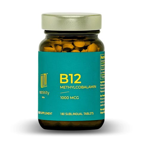 Витамин B12 Метилкобаламин х180 подезични таблетки Nutrinity Labs