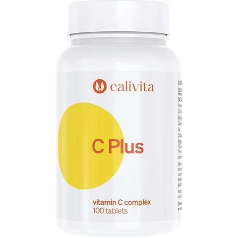 C Plus Витамин С с шипки и биофлавоноиди х100 таблетки Calivita