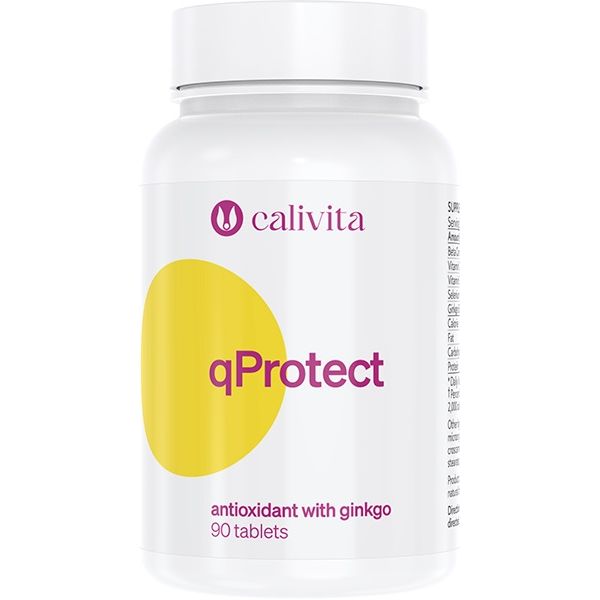qProtect Антиоксидантен комплекс с Гинко билоба х90 таблетки Calivita
