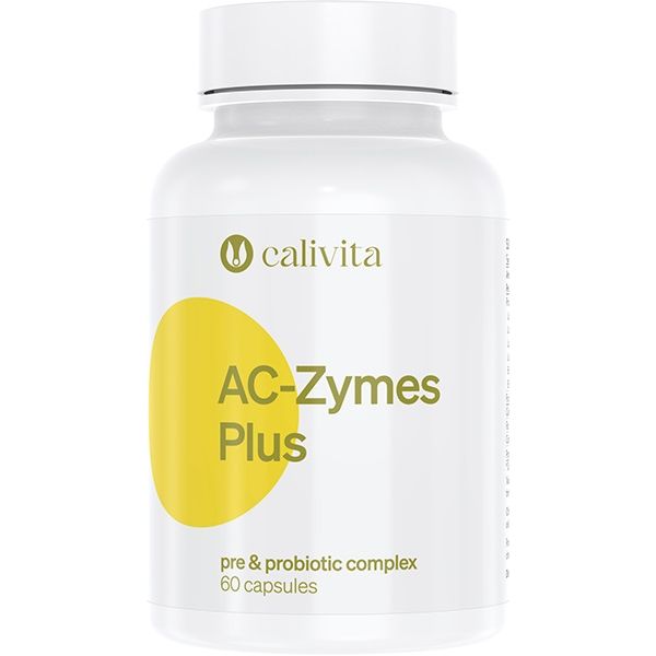AC Zymes Plus Пробиотик с инулин х60 капсули Calivita