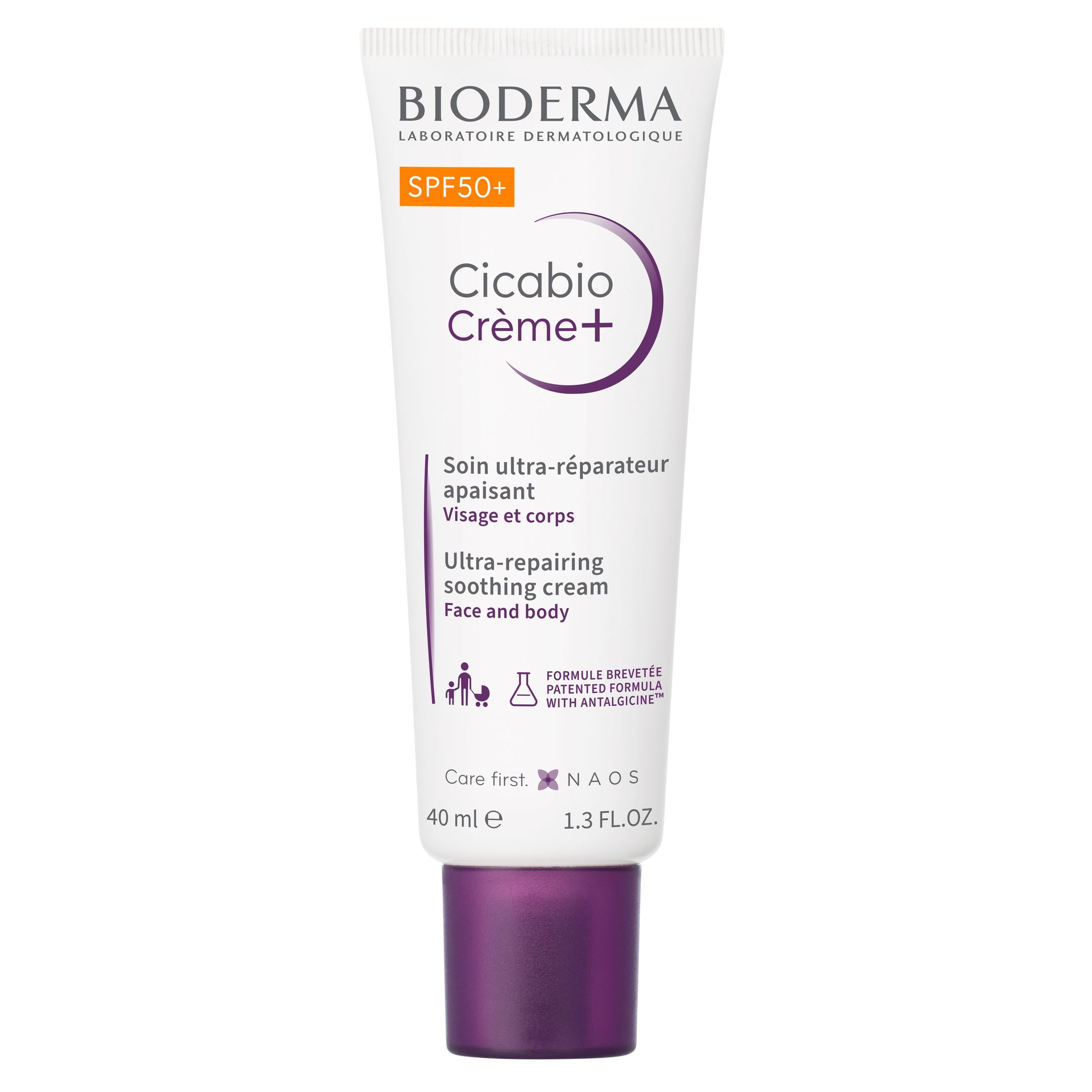 Bioderma Cicabio Creme+ Възстановяващ крем SPF50+ x40 мл