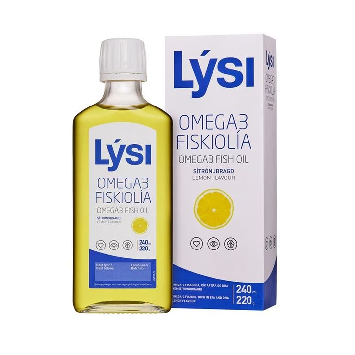 Омега-3 Течно рибено масло EPA - 745 mg, DHA – 490 mg, с вкус на лимон ...