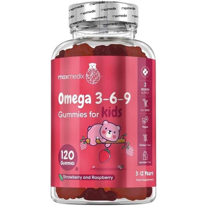 Омега 3-6-9 за деца, с вкус на ягода и малина х120 желирани таблетки Weight World