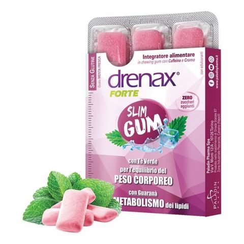 Drenax  Slim Gum Дъвки за отслабване с фукус х9 броя Paladin Pharma