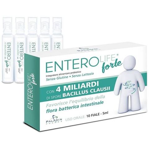 EnteroLife Forte Пробиотик, 4 млрд. пробиотици 5 ml х10 флакона Paladin Pharma