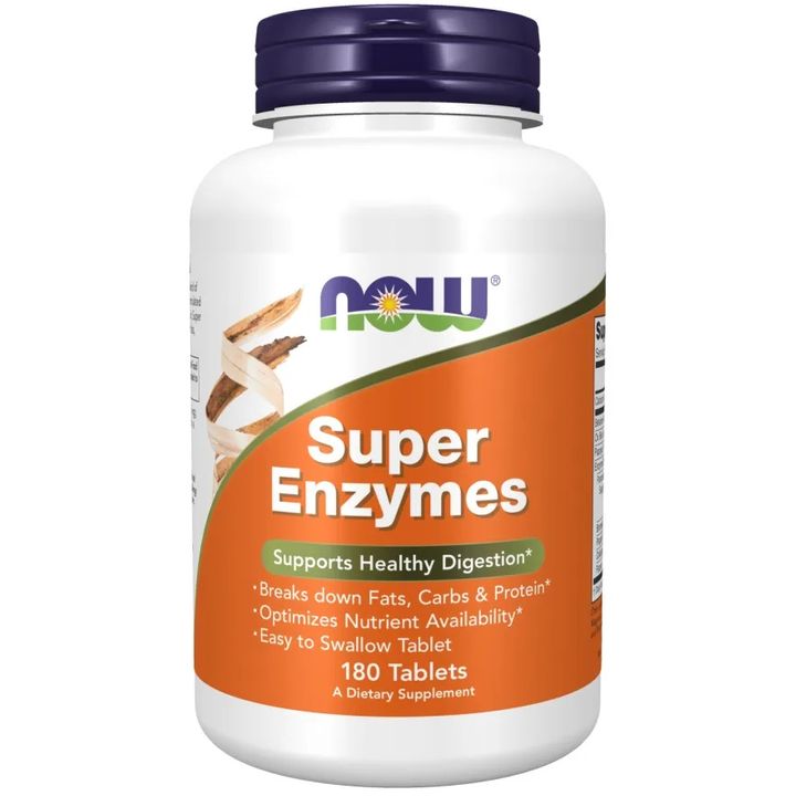 Super Enzymes храносмилателни ензими х180 таблетки Now Foods
