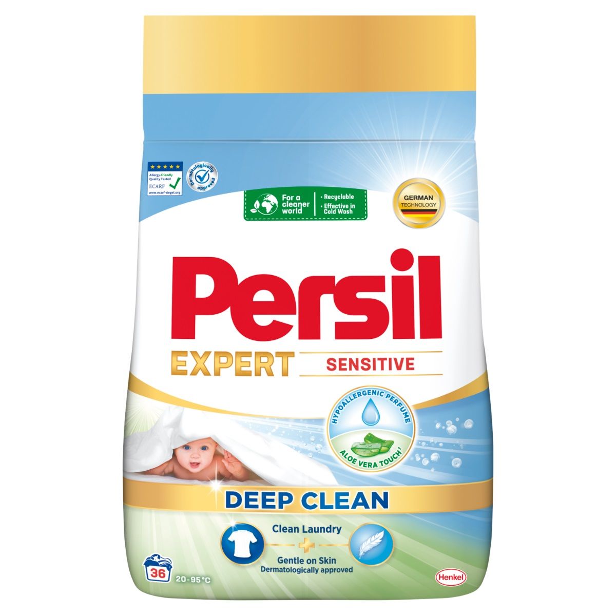 Persil Expert Sensitive Перилен препарат на прах x1.98 кг, 36 пранета