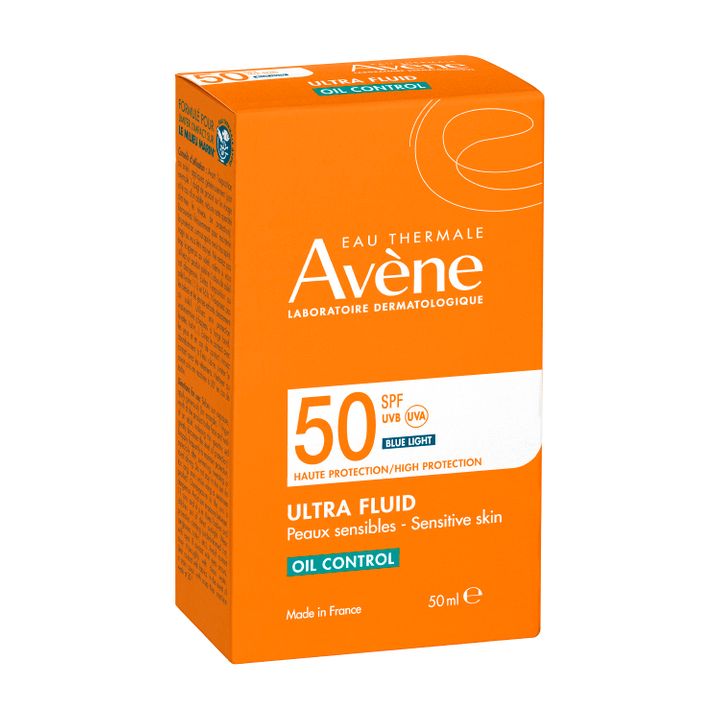Avene Sun Ultra Fluid Oil Control Слънцезащитен ултра флуид за лице за мазна кожа SPF50 x50 мл