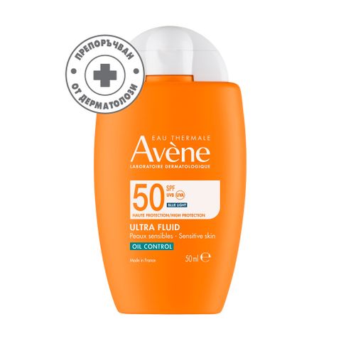 Avene Sun Ultra Fluid Oil Control Слънцезащитен ултра флуид за лице за мазна кожа SPF50 x50 мл