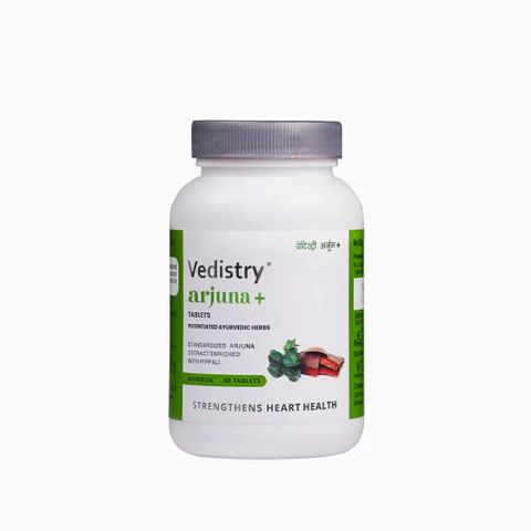 Vedistry Arjuna+ Арджуна + Дълъг Пипер за сърдечно-съдовата система x60 таблетки Charak