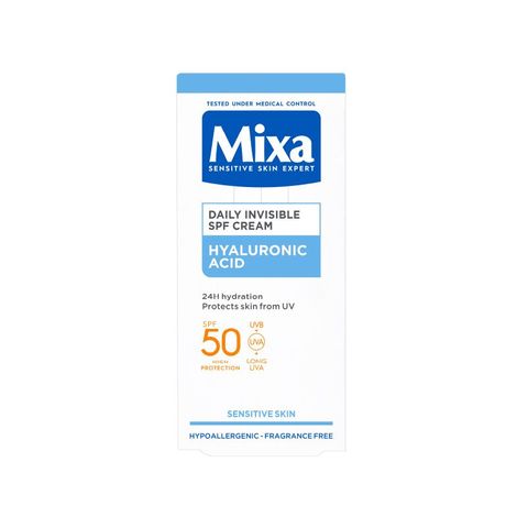 Mixa Sensitive Hyaluronic Acid  Дневен крем за лице SPF50 x50 мл