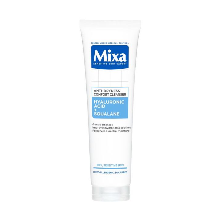 Mixa Sensitive Hyaluronic Acid Почистващ гел за лице x150 мл